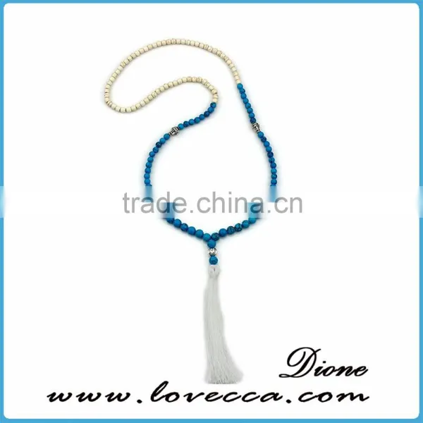 Personalized Customized Wholesale Fashion Yellow Tassel Pendant Necklace photo-4