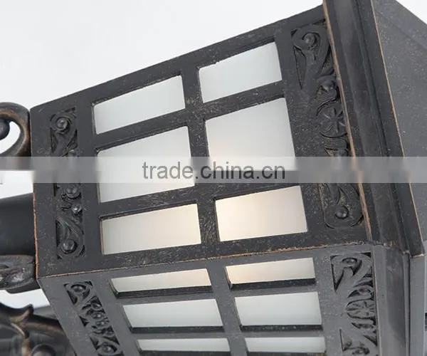 Light Outdoor Pendant, Black With Satin-Etched Cased Opal Glass photo-4