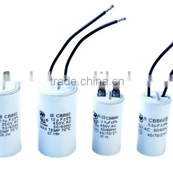 AC Motor Capacitor(CBB60) AC Run Motor Capacitor CBB60 Motor Capacitor