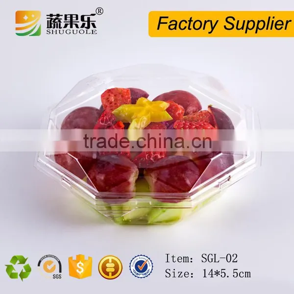 Custom Design Disposable Plastic Salad Box With Lid photo-6