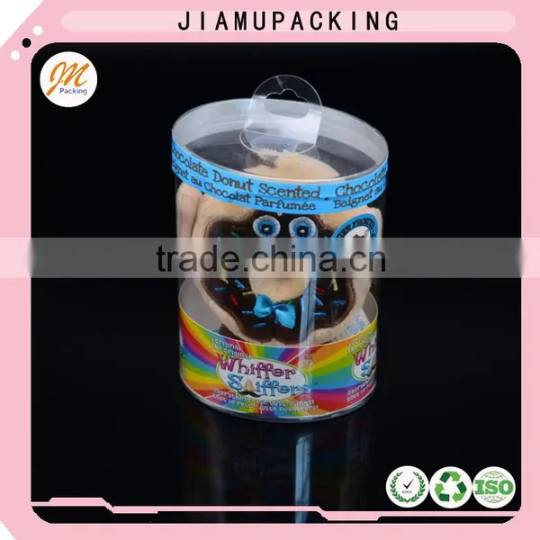2016 Hot Sale Beautiful Clear Plastic Round Cylinder Gift Box Container With Sticker photo-4