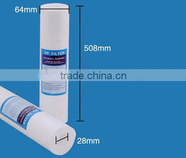 10-20" 1 micron polypropylene PP Sediment Water Filter Replacement Cartridge