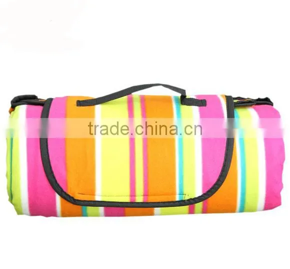 Stripe Pattern Waterproof Printed Picnic Blanket photo-4