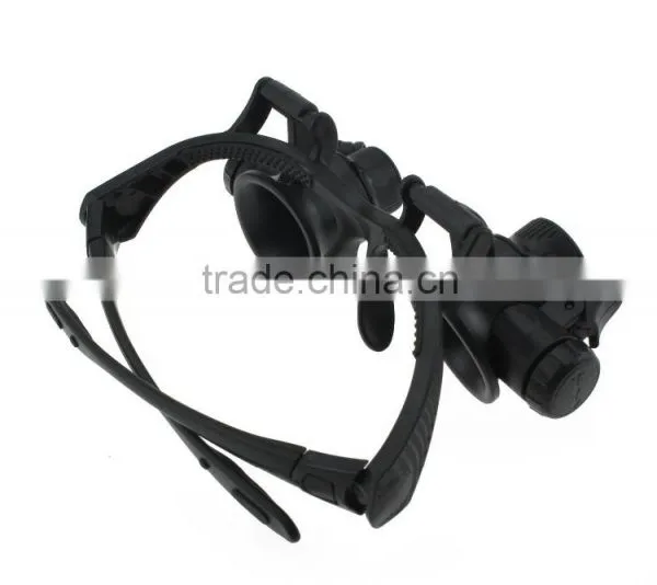 10X 15X 20X 25X Binocular Loupe Glasses Magnifier Magnifying Glass With LED Light for Jewelry Appraisal Watch Repair photo-2