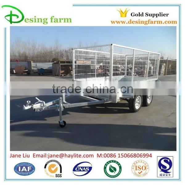 Heavy Duty Hot Dipped Galvanized Farm Trailer for Sale photo-5
