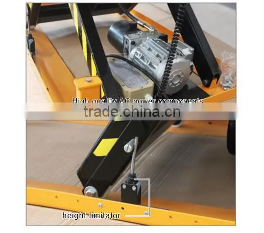 European Original High-quality AC Power Inmoveable 4T Motorcycle Standard Electric Double Scissor Lift Table photo-4
