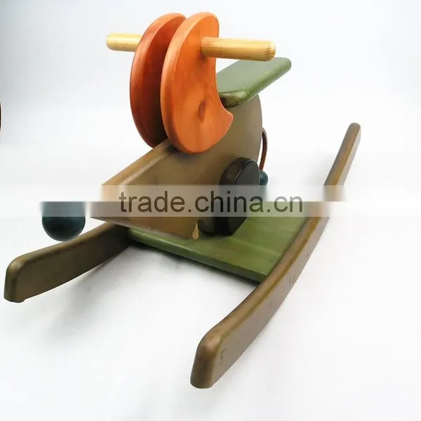 Chinese Manufacture Baby Rocking Wooden Horse Kids Mantis Balance Toy photo-2