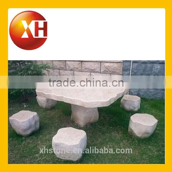 Garden Artificial Marble Dining Table for Park Furniture photo-3