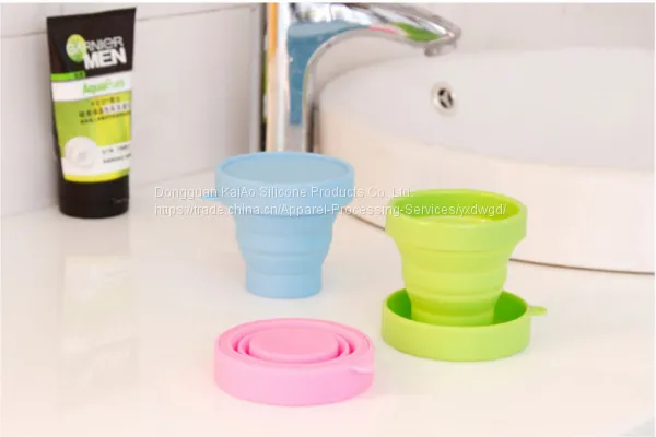 Camping Travel School Collapsible Silicone Cups photo-5