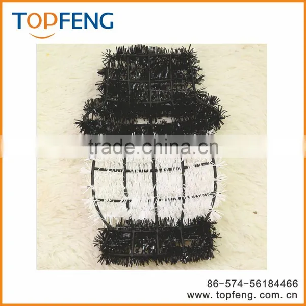 Christmas Tinsel Black and White Snowman/Christmas Tinsel Garland/ornament Christmas photo-2