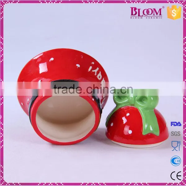High Quality Colorful Small Ceramic Christmas Bell photo-5
