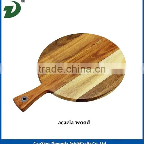 Acacia Wooden Pizza Serving Plate photo-6