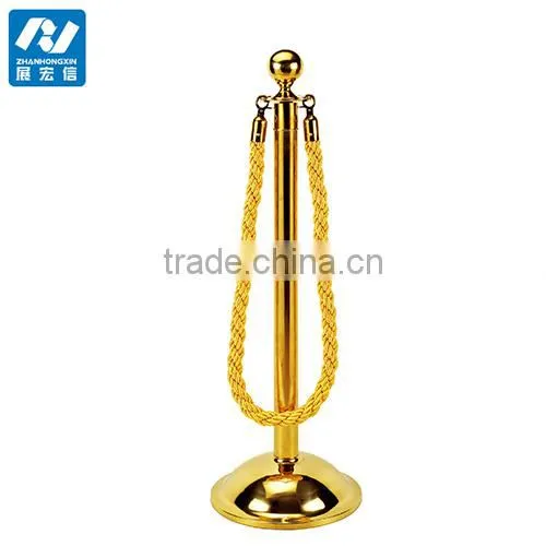 Golden Plated Rope Stanchions for Hotels photo-2