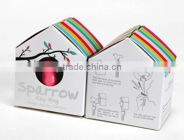 Bird's Nest Key Ring With Whistle Hang on the Wall photo-3