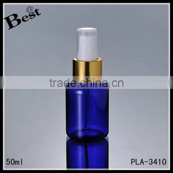 Hot Selling Cosmetic Toner Fragrance Perfume 2017 Hot New Products Blue Empty 50ml Plastic Spray Bottle Wholesale photo-3