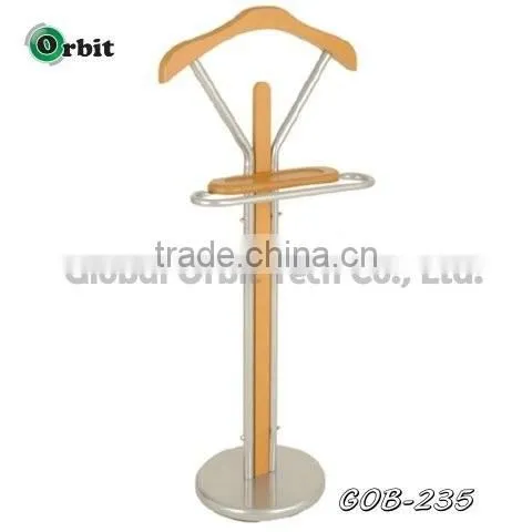 High Quality New Design Modern Wooden Metal Suit Valet Stand photo-2