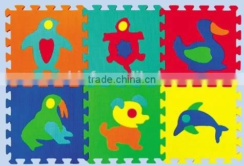 Non-toxic, Durable Baby EVA Foam Puzzle Mat - Animals, Numbers, Fruits, Vehicles, Geo Shapes photo-2