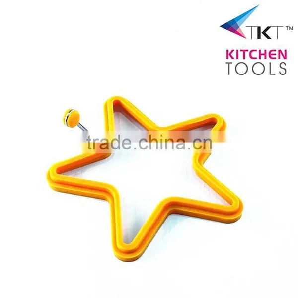 Flower Shaped Silicone Egg Ring Egg Baking Mold Egg Slicer photo-4