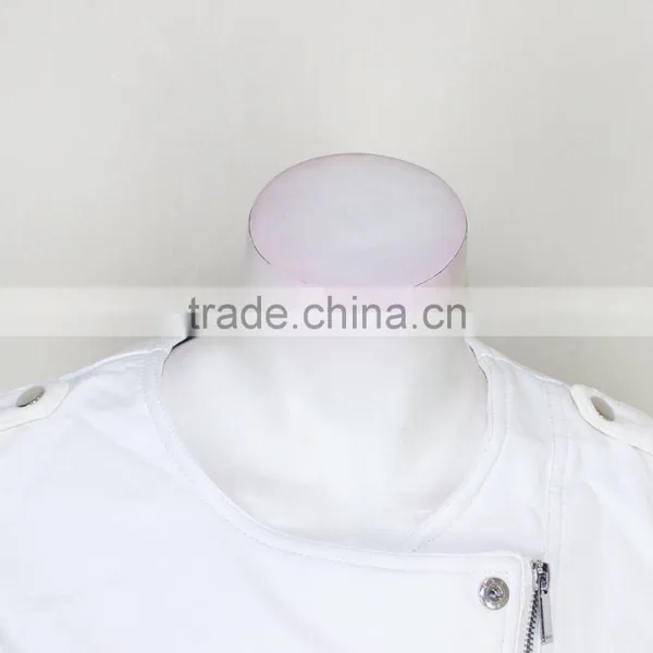 Hot Selling New Cool Design Women Zipper Slim Leather Jacket Wholesale photo-2