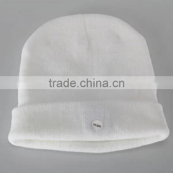 Led Light White Unisex Beanie New Style Fashion photo-4