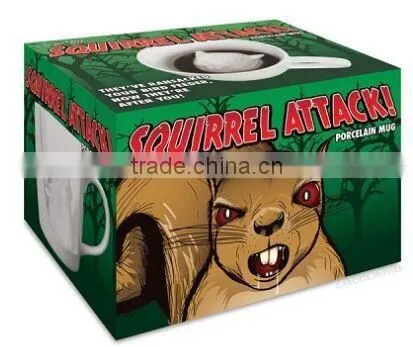 2016 New Design , Squirrel Porcelain Mug , Squirrel Attack Mug photo-3