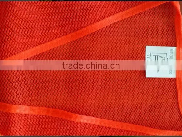 New Design Orange Mesh Reflective Vest White Ruban Vest Zipper Vest photo-4