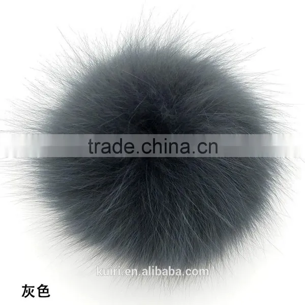 Multicolor Genuine Fox Pom Poms With 12cm photo-6