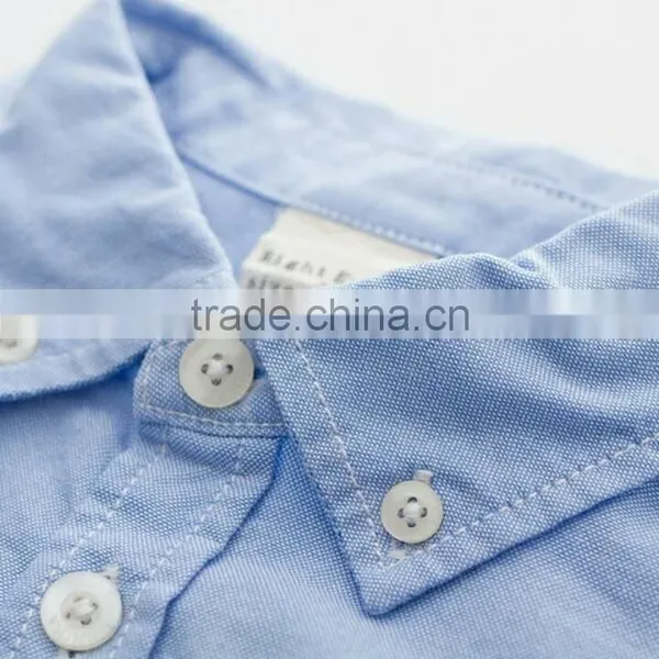 2016 Wholesale New Design Short Sleeves Children Casual Shirt Kids Check Shirt photo-3