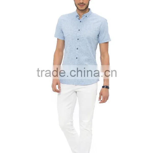 Men's Cotton Casual Shirts Long Sleeve Cool Shirt photo-3