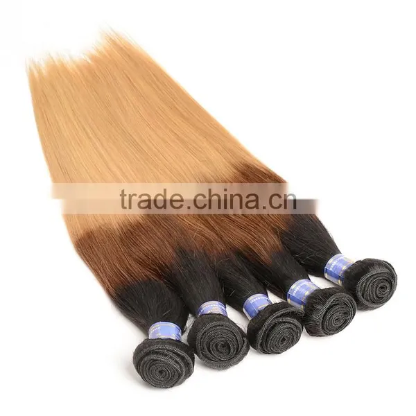 1B/4/27 Peruvian Hair Weaves Wavy Blonde Silky Straight Ombre Hair Extension Peruvian Human Hair Bundles photo-2