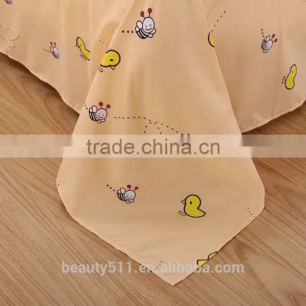 Digital Printing Bed Sheet Dye Sublimation Bed Sheet Custom Made Bed Sheet BS361 photo-4