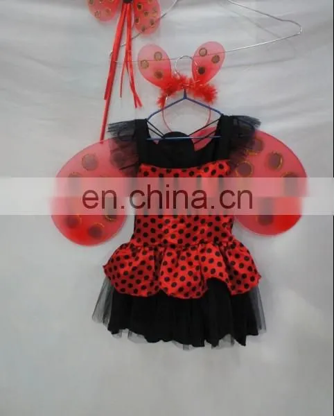TZ-20141081 Party Carnival Halloween Children Kids Ladybug Costumes photo-5