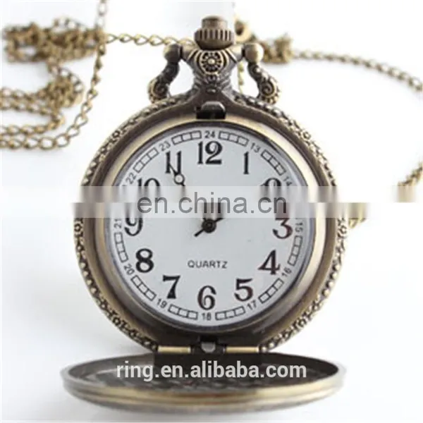 New Fashion European Retro Style Quartz Pocket Watch Large Carved Solid Cover Double Unisex Pocket Watch Jewelry photo-3