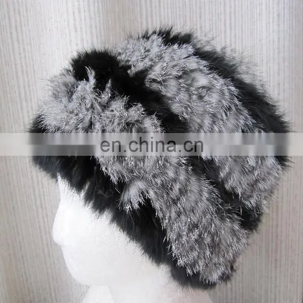 Winter Warm Real Fur Knitting Hats for Girls photo-3