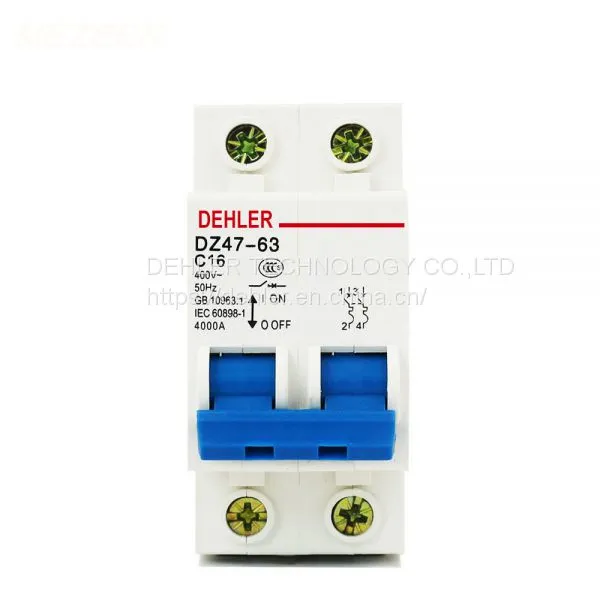 Dz47-63 C16 2pminiature Air Switch Miniature Circuit Breaker Leakage Switch photo-2