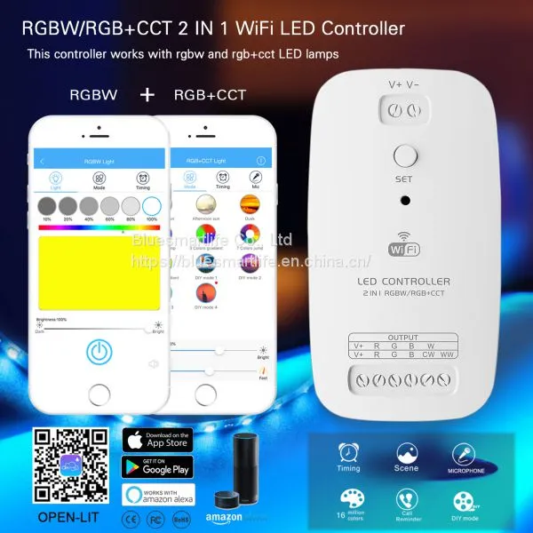 RGBW/RGB+CCT 2 IN 1 WiFi LED Controller photo-2
