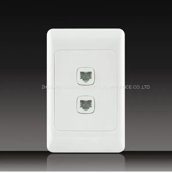 Push Button Wall Switch Socket Digit Telephone Socket With Data Socket photo-5