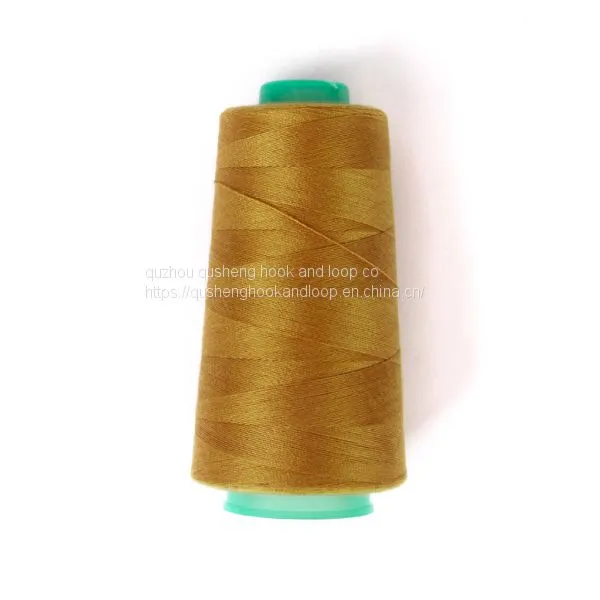100% Polyester 40s/3 Optical White and Other Dyed Color 460 Gram Net Weight With Plastic Cone photo-3