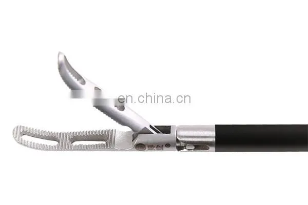 Laparoscopic Grasper With Diam 5mm 10mm Insulated Handle With Rachet Plastic Scissor Clamp photo-5