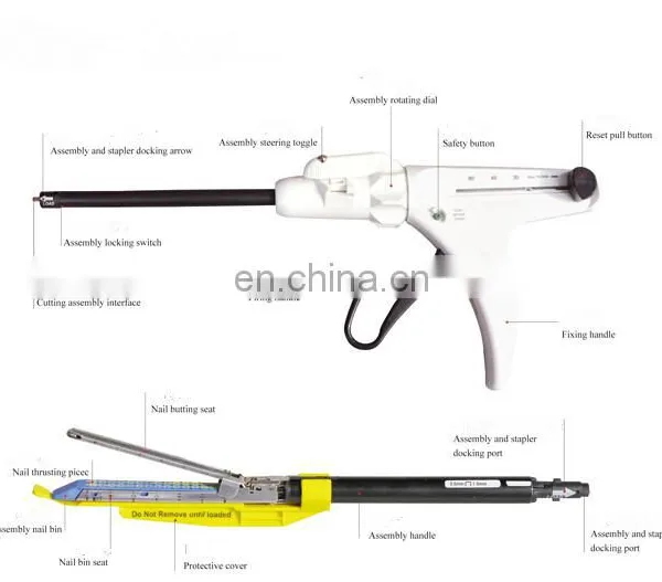 Surgical Disposable Rotate Linear Cutter Staplers for Endoscope Use Medical Instrument photo-2