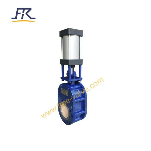 FRZ674TC Pneumatic Ceramic Double Disc Gate Valve photo-5