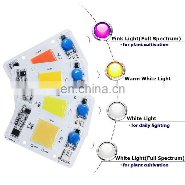 50W Driverless Cob Led Chips Applied to Spotlight Floodlight Mining Lamp Street Lamp Plant Grow Light photo-5