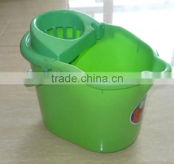Plastic Cleaning Mop Bucket With Wringer Without Wheel photo-2