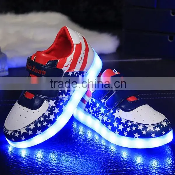 2016 LED Light up Shoes USB Charging Luminous Sneakers Shoes Most Popular Express photo-3