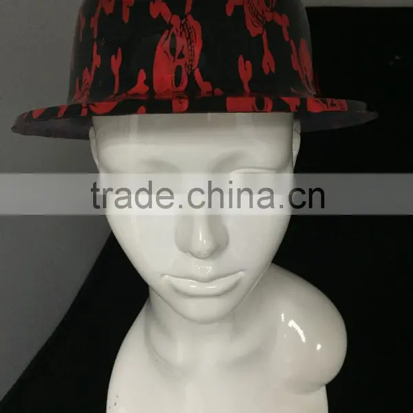Cheap Price Promotion Customs Plastic Fedora Hats for Adults Halloween Party