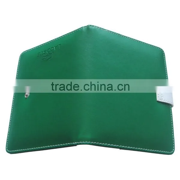 PU Green Note Book Card Holder Leather Business Card Holder