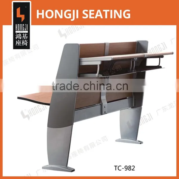 Aluminium Alloy Leg Patented Folding School Desks and Chairs for University TC-982-E photo-2