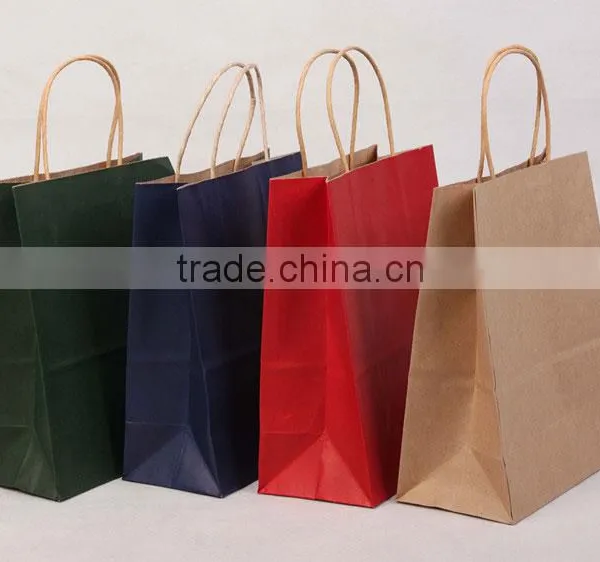 Handmade Brown Krafts Paper Bag Wholesale photo-3