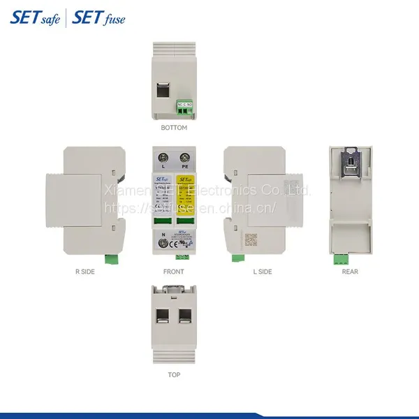 SD20/30r 1+1 Series DIN Rail Surge Protective Device Surge Protector DIN Rail SPD With RoHS & Reach Compliant photo-2
