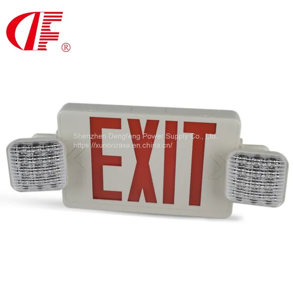UL Certificate Led Emergency Exit Light and Double Headlight Backup Emergency Ligting 2*2.2W